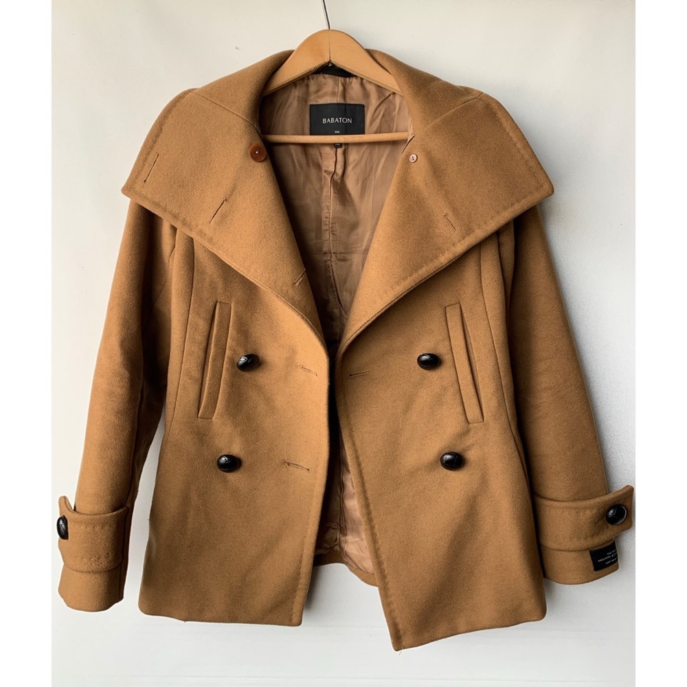 XXS, Babaton, fine Italian virgin wool and cashmere blend coat